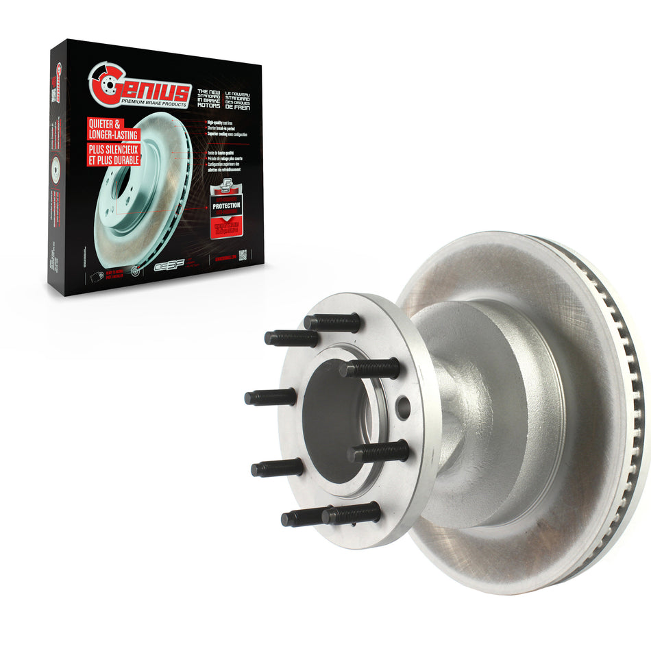 Front Coated Disc Brake Rotor Hub Assembly (1 Piece Only) GCR-680626 For Ford E-350 Super Duty E-450