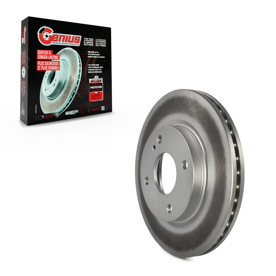 Front Coated Disc Brake Rotor (1 Piece Only) GCR-680822 For Ford Fiesta