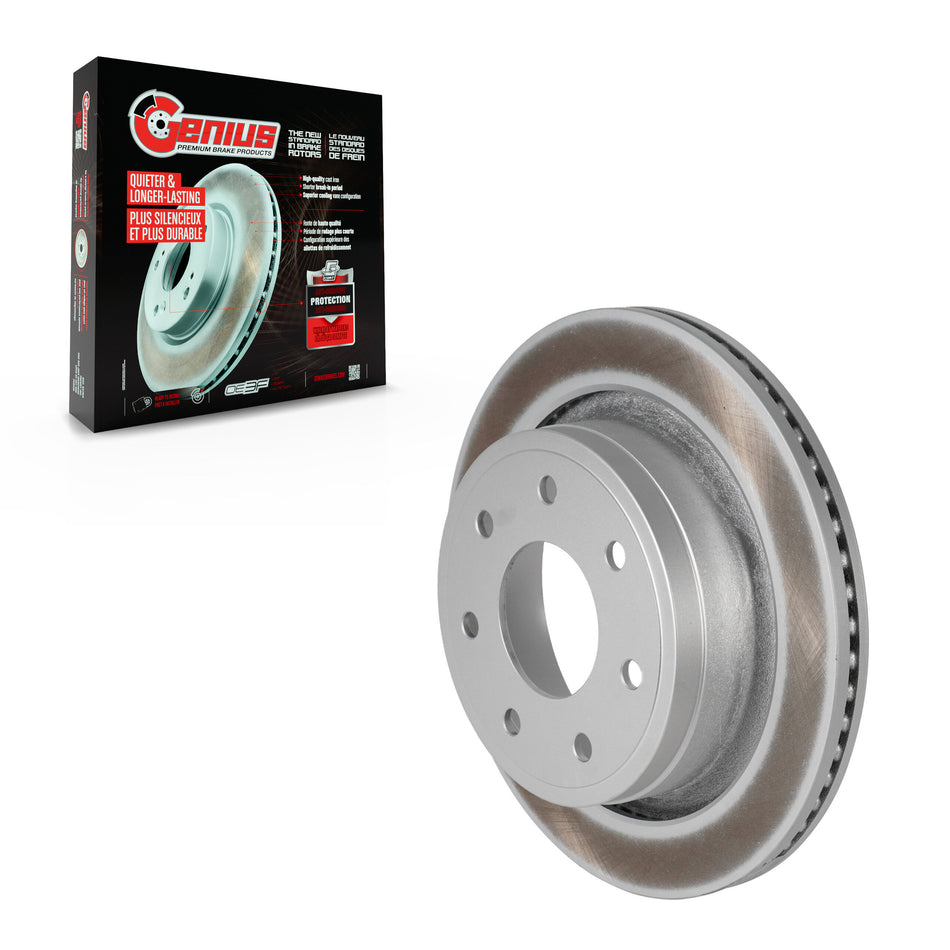 Rear Coated Disc Brake Rotor (1 Piece Only) GCR-680977 For 2012-2014 Ford F-150 With 7 Lug Wheels