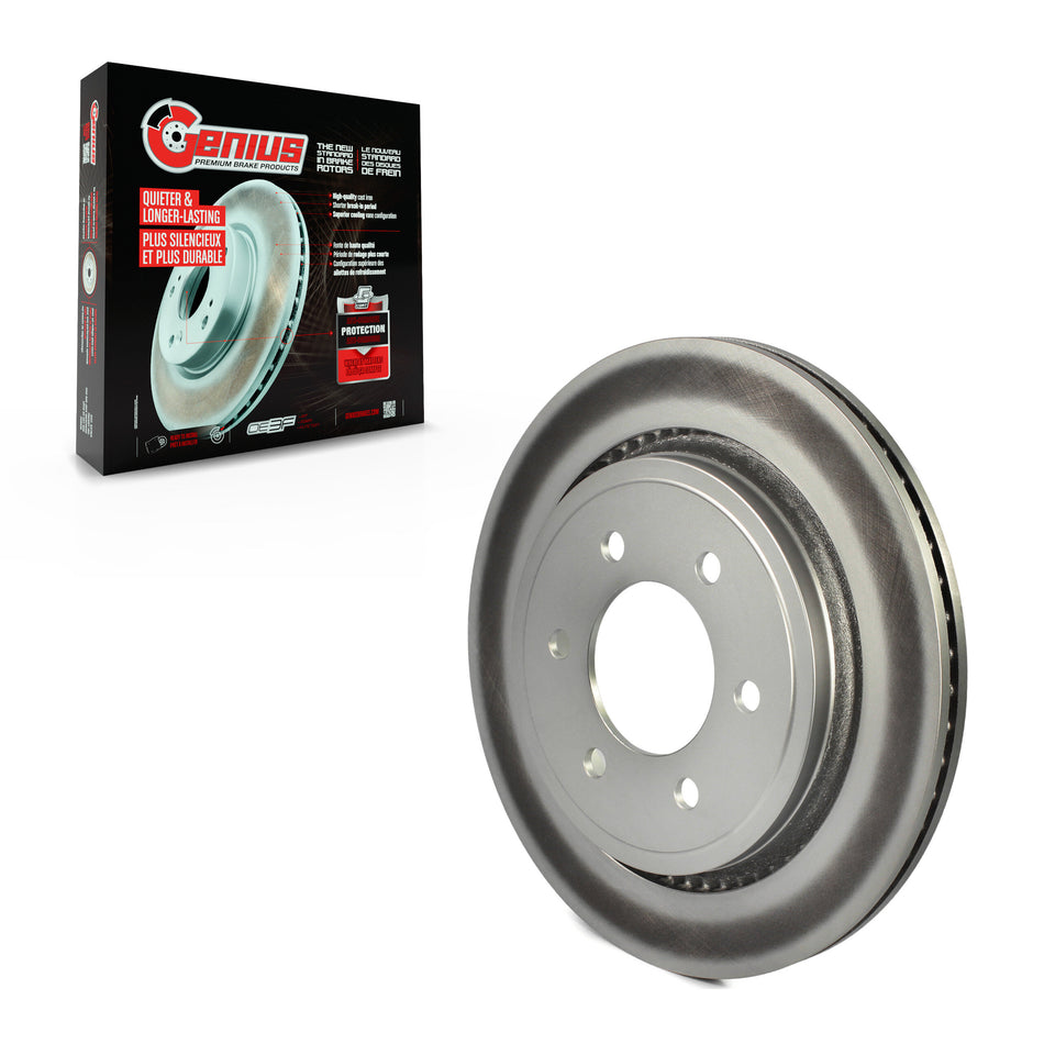 Rear Coated Disc Brake Rotor (1 Piece Only) GCR-681951 For Ford F-150 With Electric Parking
