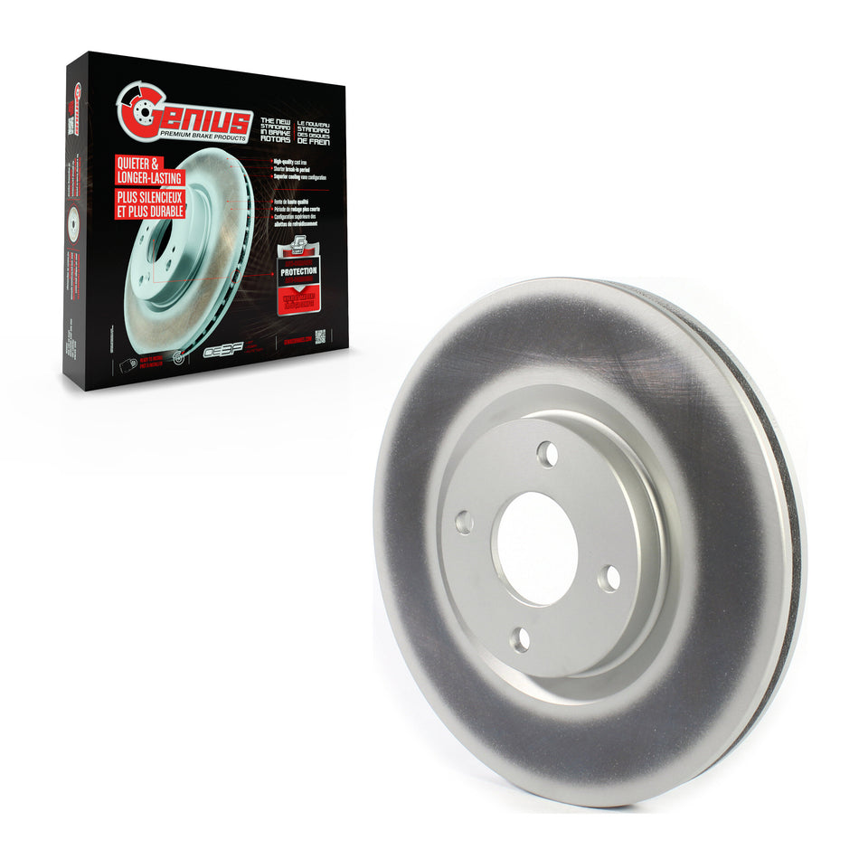 Front Coated Disc Brake Rotor (1 Piece Only) GCR-682291 For 2018-2022 Ford EcoSport