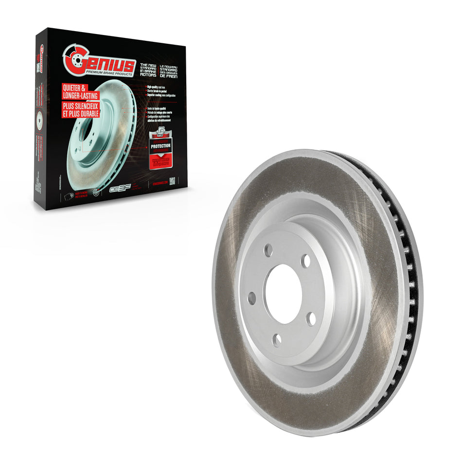 Front Coated Disc Brake Rotor (1 Piece Only) GCR-682615 For Ford Explorer Lincoln Aviator