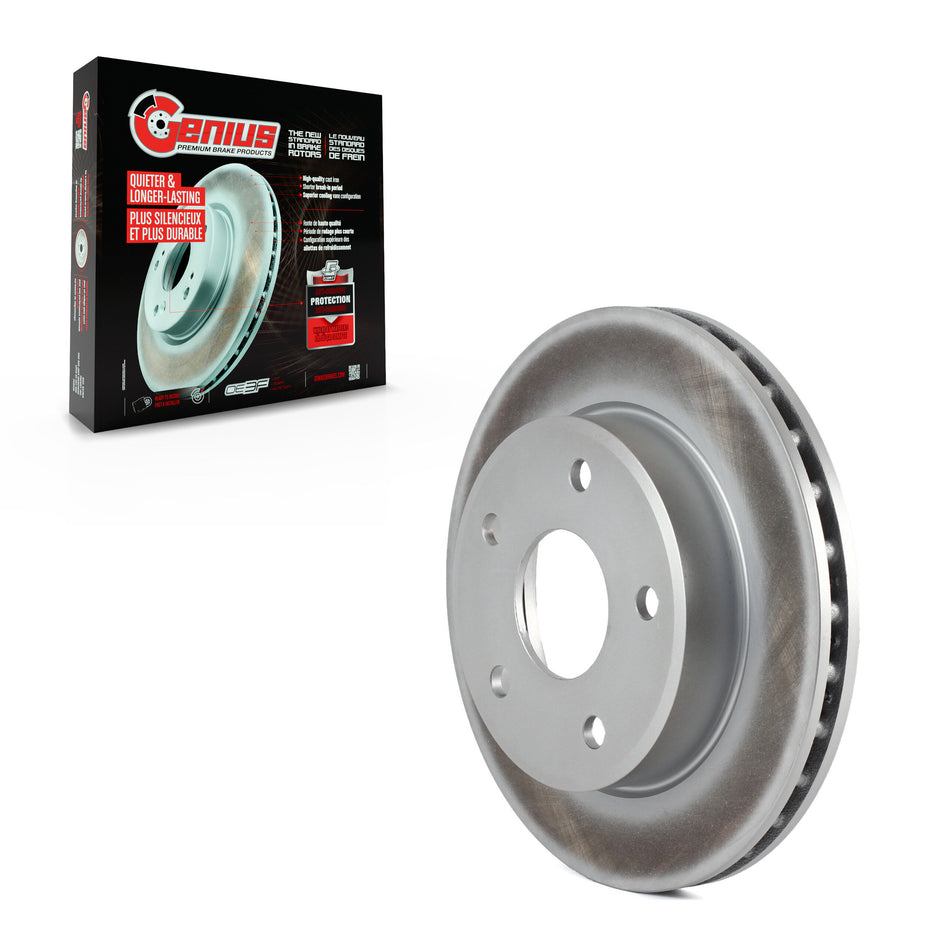 Front Coated Disc Brake Rotor (1 Piece Only) GCR-780258 For Dakota Dodge Ram Mitsubishi Raider
