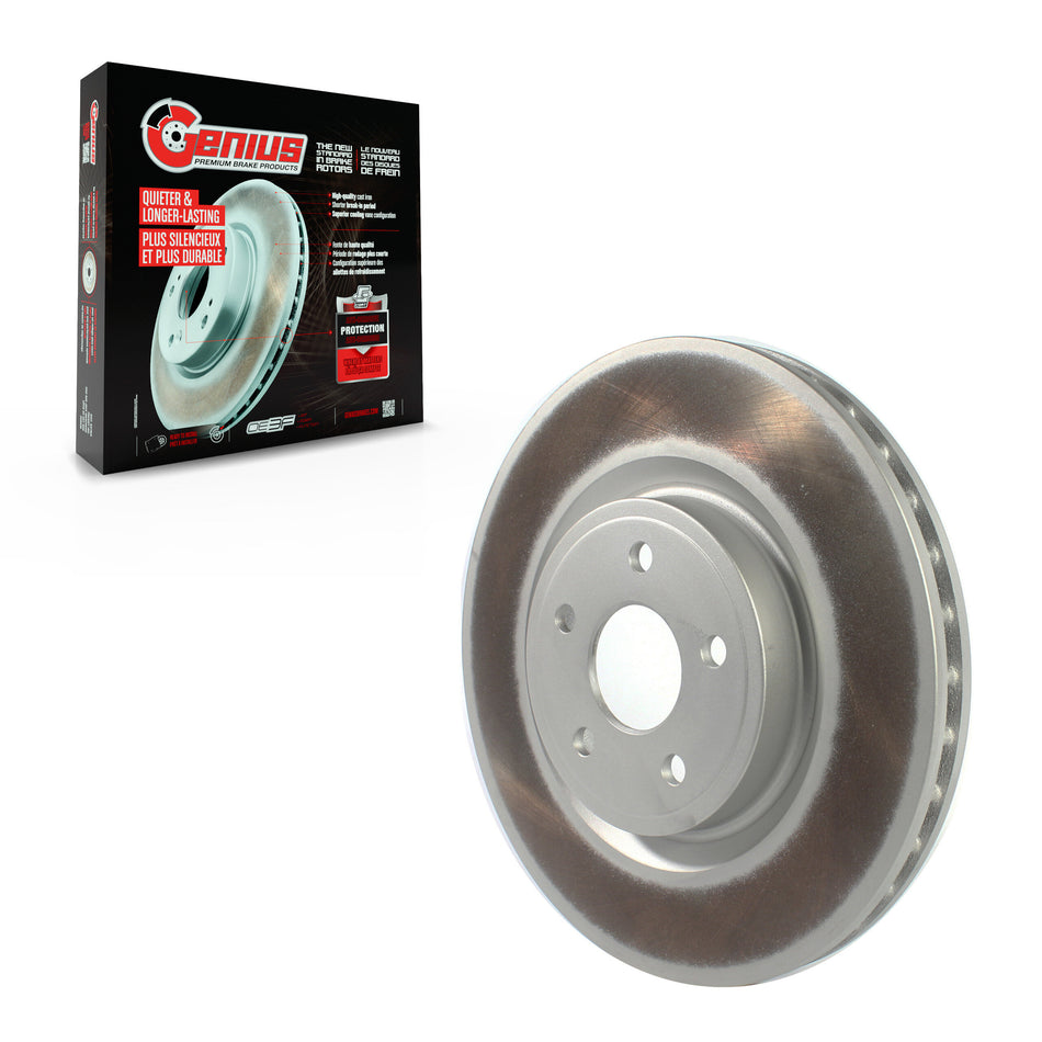 Front Coated Disc Brake Rotor (1 Piece Only) GCR-780960 For Jeep Grand Cherokee Dodge Durango