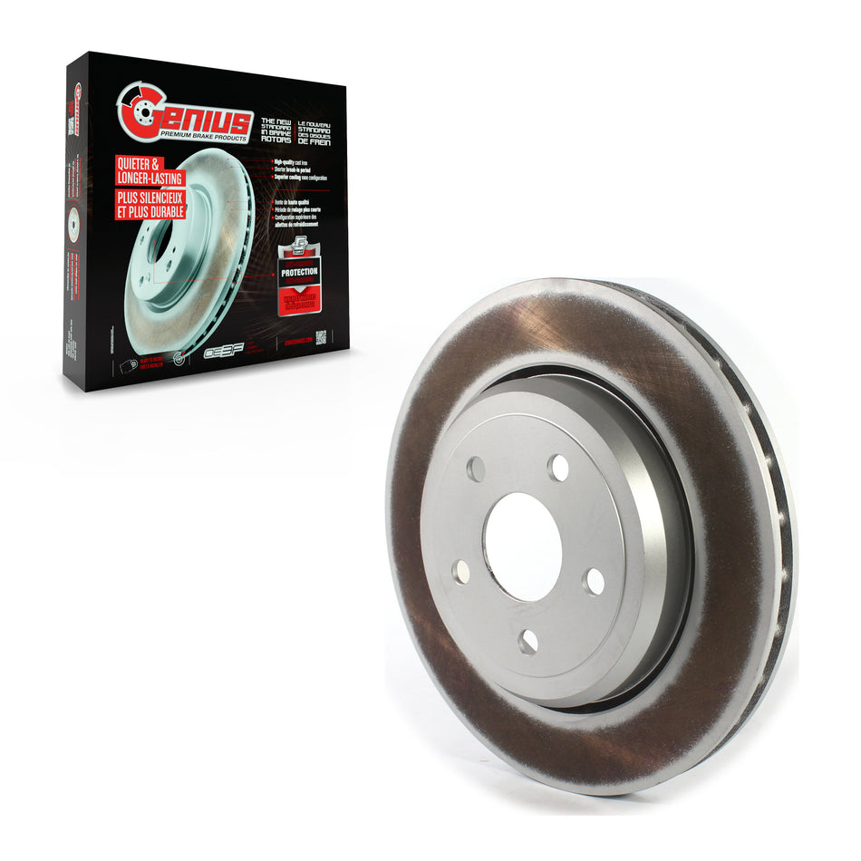 Rear Coated Disc Brake Rotor (1 Piece Only) GCR-780961 For Jeep Grand Cherokee Dodge Durango Charger