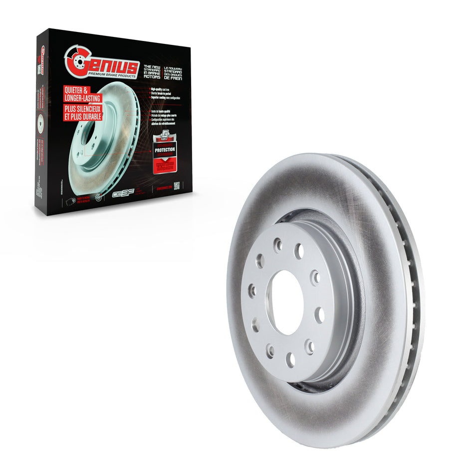 Front Coated Disc Brake Rotor (1 Piece Only) GCR-782319 For Jeep Wrangler Gladiator