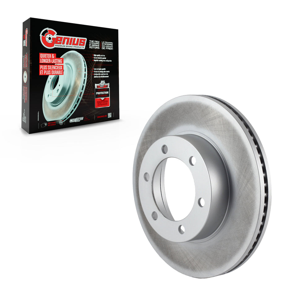 Front Coated Disc Brake Rotor (1 Piece Only) GCR-96931 For Toyota Tundra Sequoia