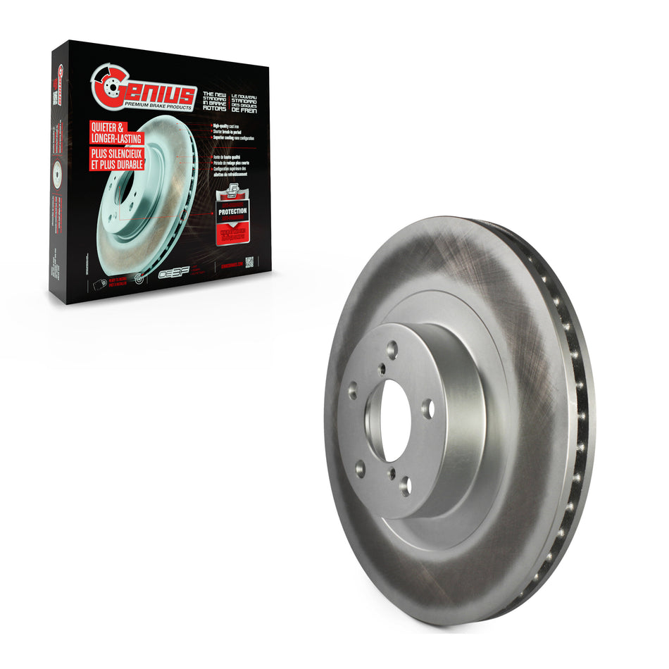 Front Coated Disc Brake Rotor (1 Piece Only) GCR-980141 For Subaru Impreza Forester Outback Legacy