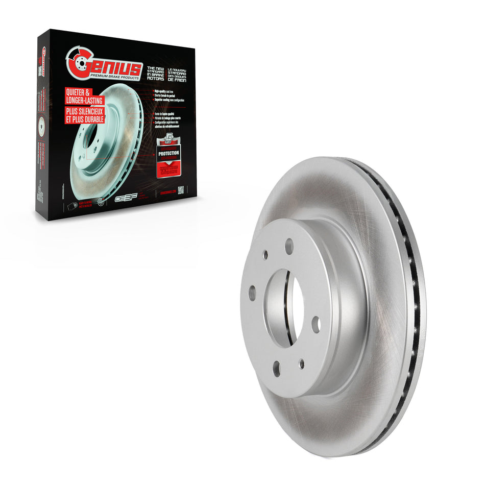 Front Coated Disc Brake Rotor (1 Piece Only) GCR-980163 For Hyundai Accent