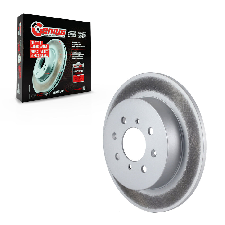 Rear Coated Disc Brake Rotor (1 Piece Only) GCR-980174 For Honda Civic Acura EL