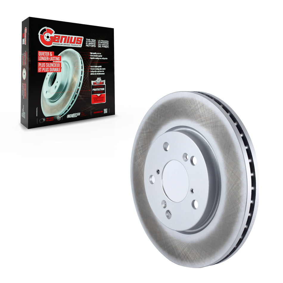 Front Coated Disc Brake Rotor (1 Piece Only) GCR-980290 For 2005-2010 Honda Odyssey