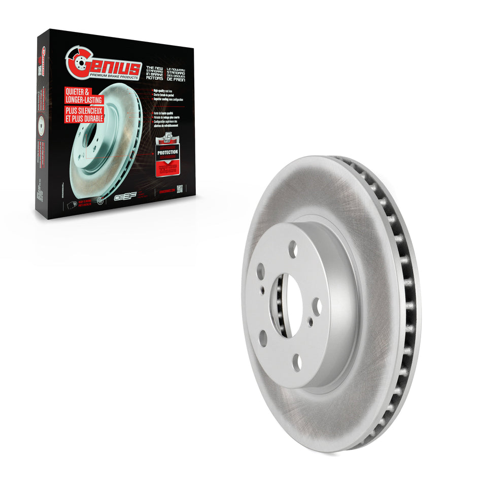Front Coated Disc Brake Rotor (1 Piece Only) GCR-980312 For 2004-2009 Toyota Prius