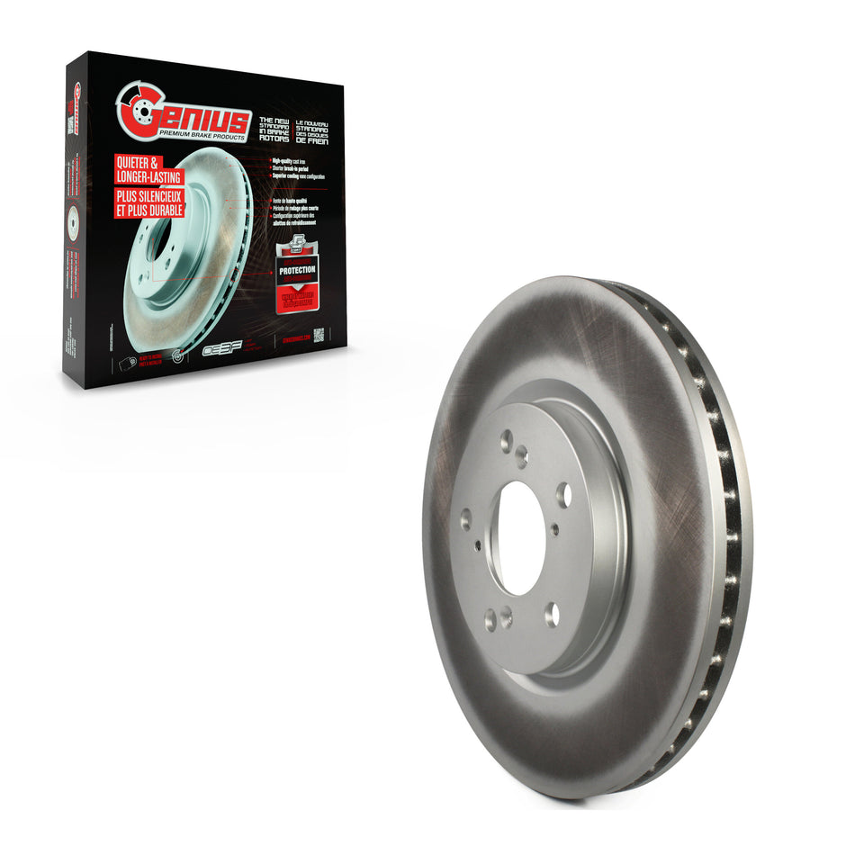 Front Coated Disc Brake Rotor (1 Piece Only) GCR-980353 For 2006-2014 Honda Ridgeline