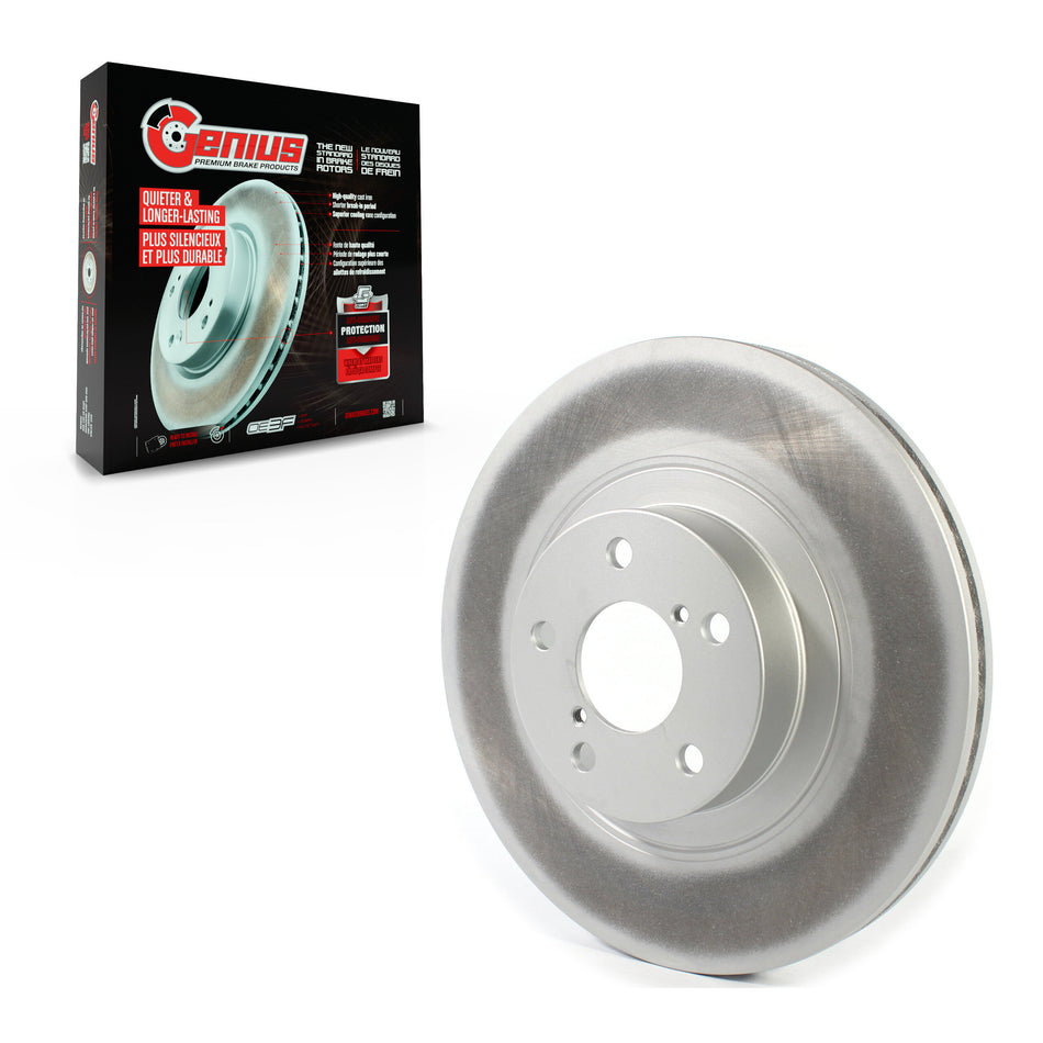 Front Coated Disc Brake Rotor (1 Piece Only) GCR-980360 For Subaru Forester Impreza Outback XV BRZ