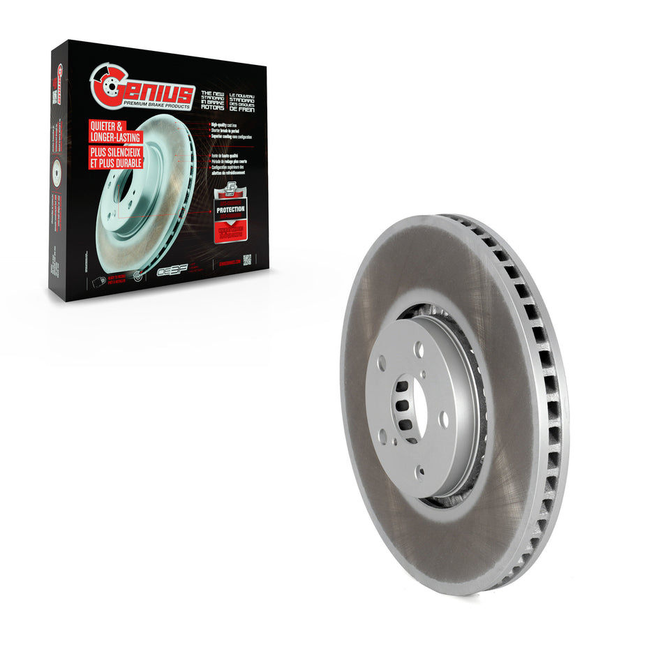 Front Right Coated Disc Brake Rotor (1 Piece Only) GCR-980492 For Lexus IS350 IS300 GS350 GS450h