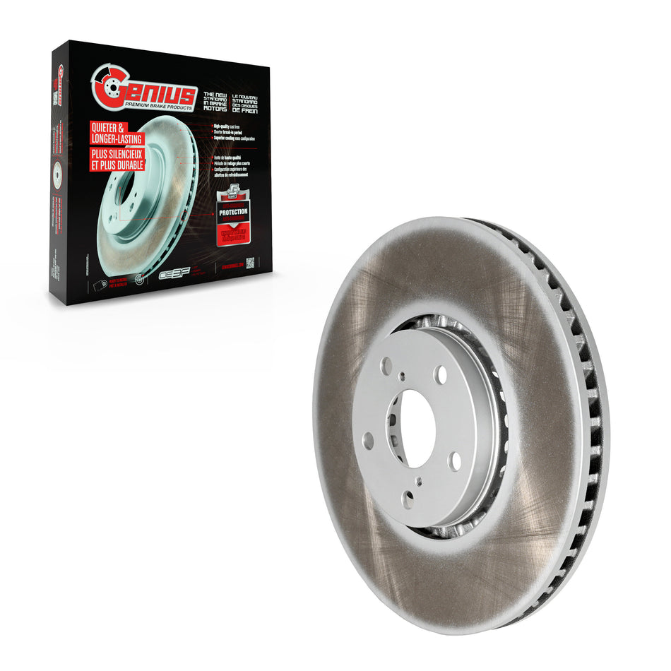 Front Left Coated Disc Brake Rotor (1 Piece Only) GCR-980493 For Lexus IS350 IS300 GS350 GS450h