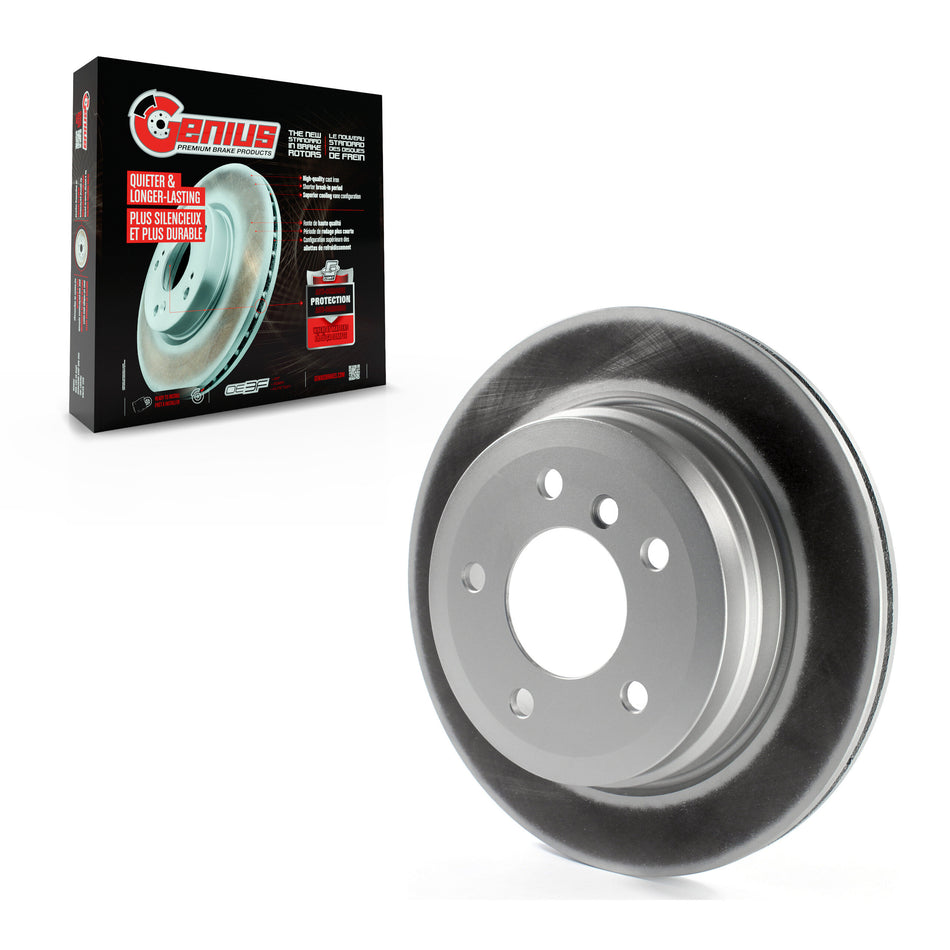 Rear Coated Disc Brake Rotor (1 Piece Only) GCR-980495 For BMW 328i xDrive X1 328xi 325xi