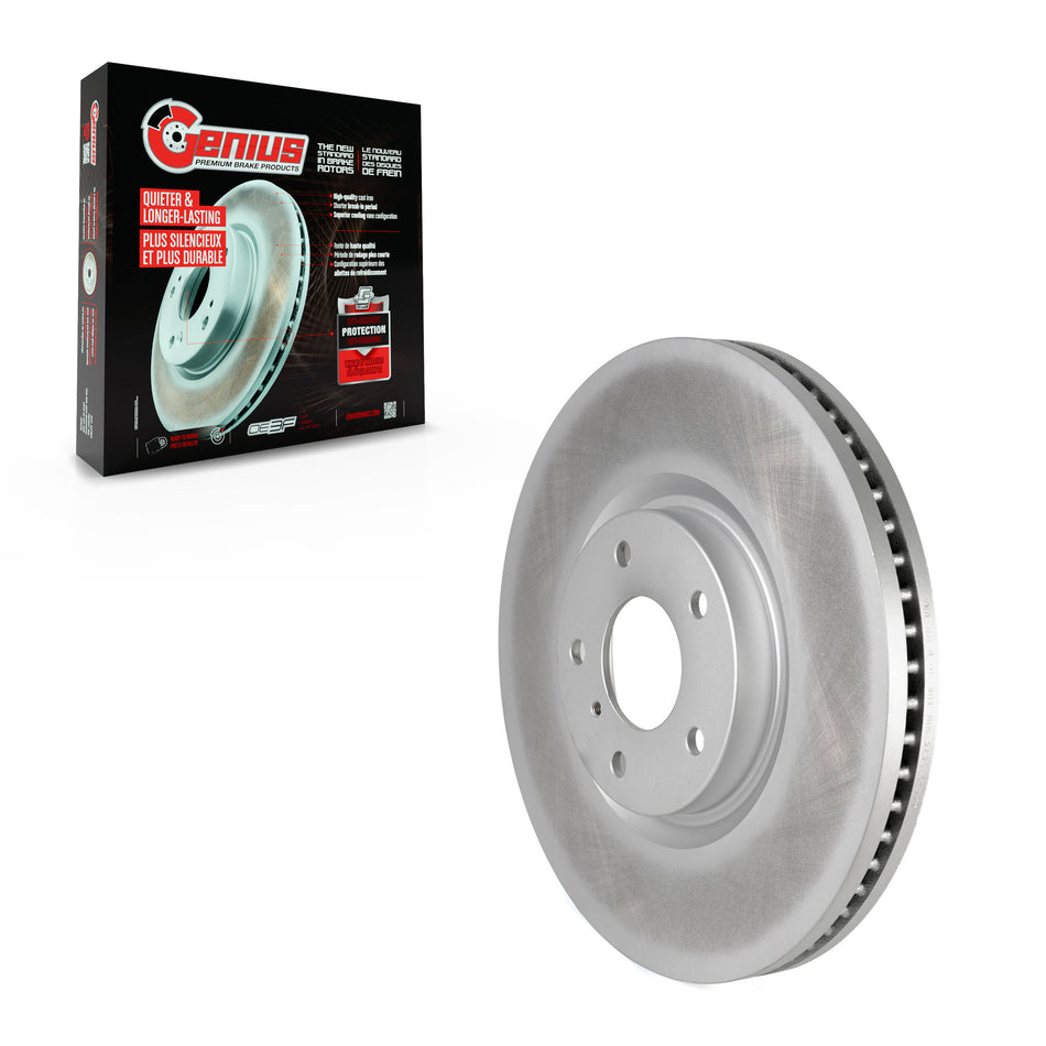 Front Coated Disc Brake Rotor (1 Piece Only) GCR-980575 For INFINITI G37 G35 Q60