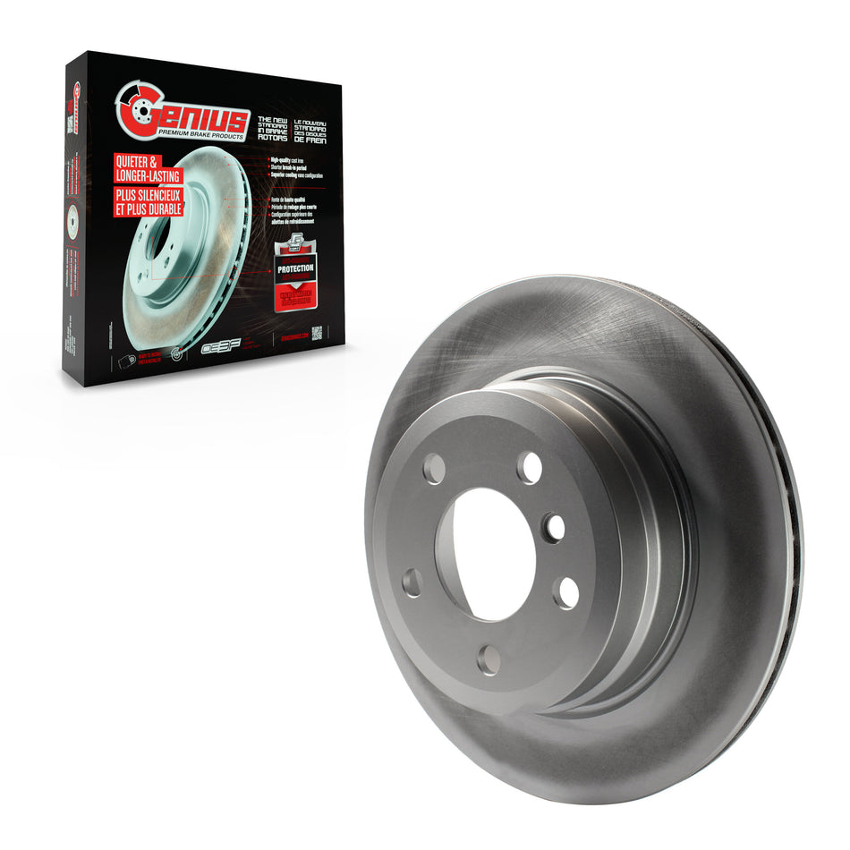 Rear Coated Disc Brake Rotor (1 Piece Only) GCR-980593 For BMW X5 X6