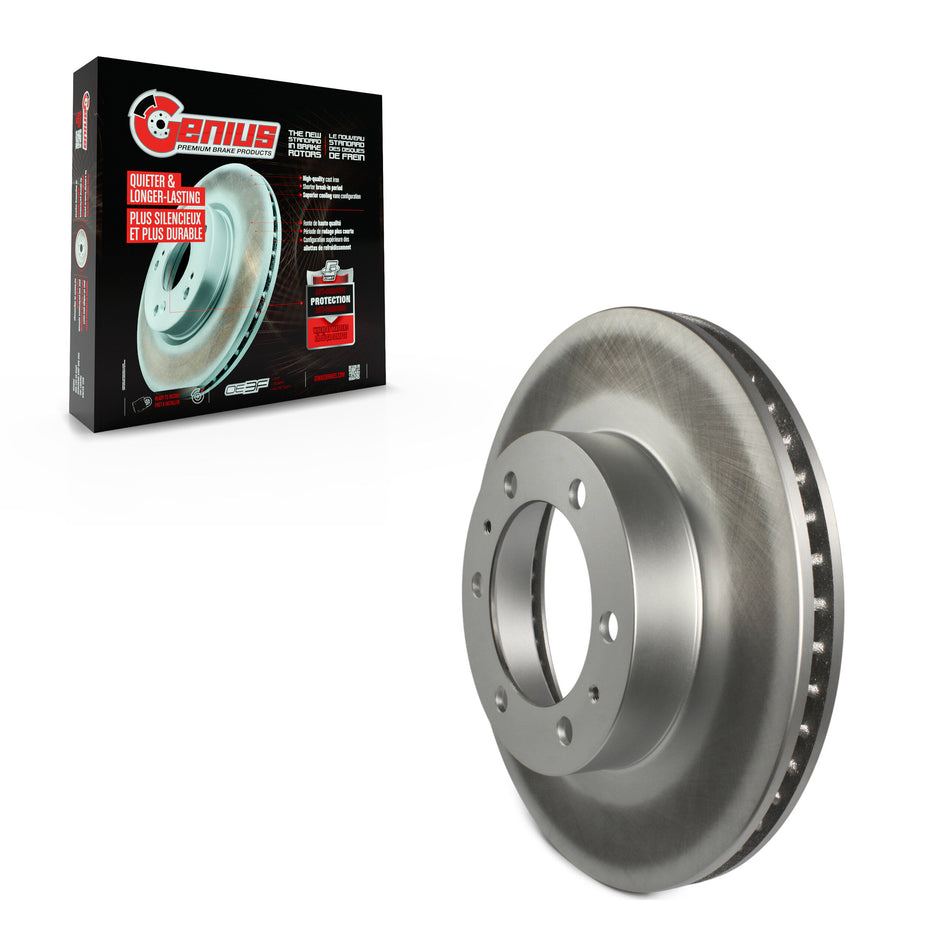 Front Coated Disc Brake Rotor (1 Piece Only) GCR-980670 For Toyota Tacoma 4Runner FJ Cruiser