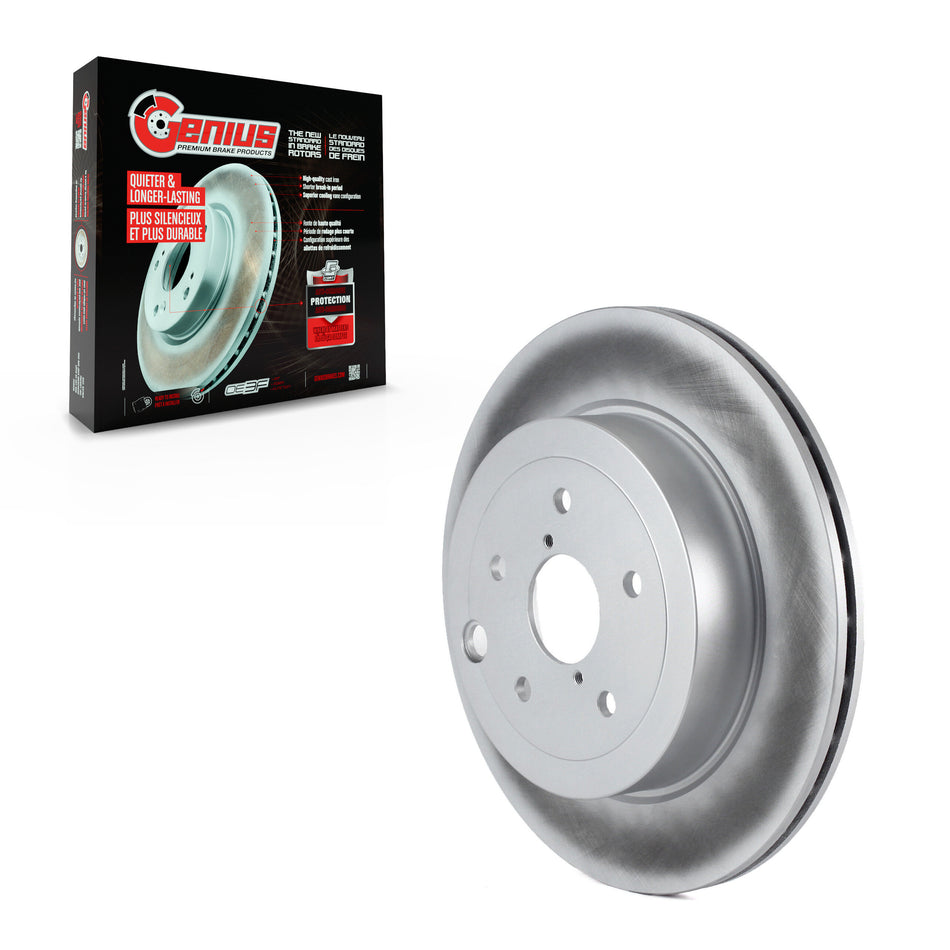 Rear Coated Disc Brake Rotor (1 Piece Only) GCR-980682 For Subaru Impreza WRX STI