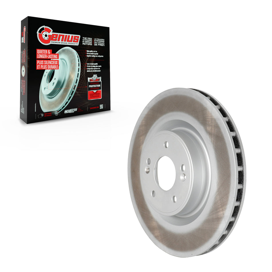 Front Coated Disc Brake Rotor (1 Piece Only) GCR-980766 For Hyundai Genesis Coupe