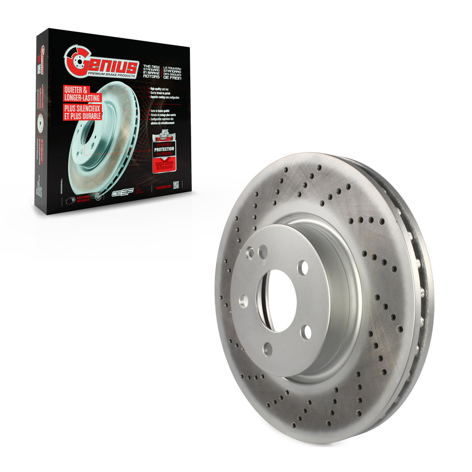 Front Coated Disc Brake Rotor (1 Piece Only) GCR-980799OE For Mercedes-Benz C300 E350 C350 E400 E250