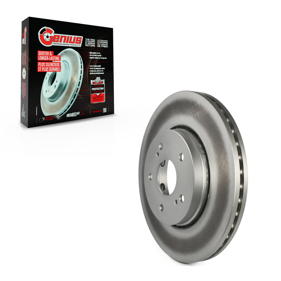 Front Coated Disc Brake Rotor (1 Piece Only) GCR-980807 For 2010-2013 Suzuki Kizashi