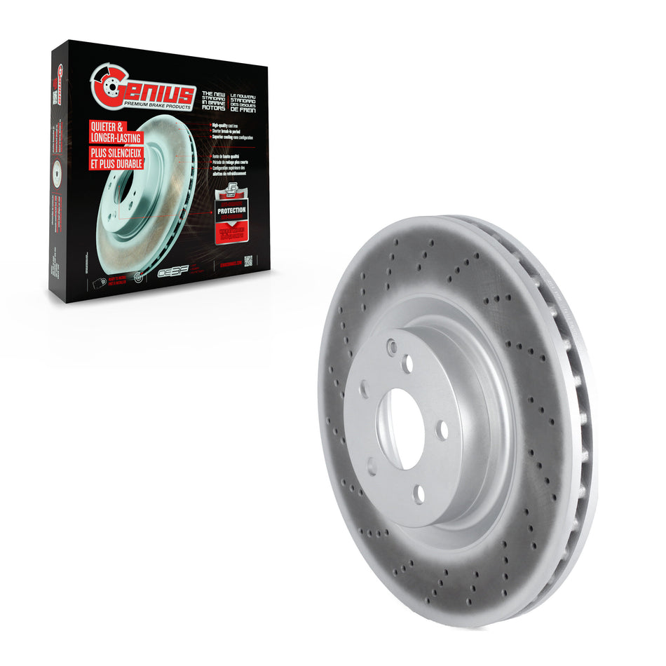 Front Coated Disc Brake Rotor (1 Piece Only) GCR-980818OE For Mercedes-Benz C250 E400 E550