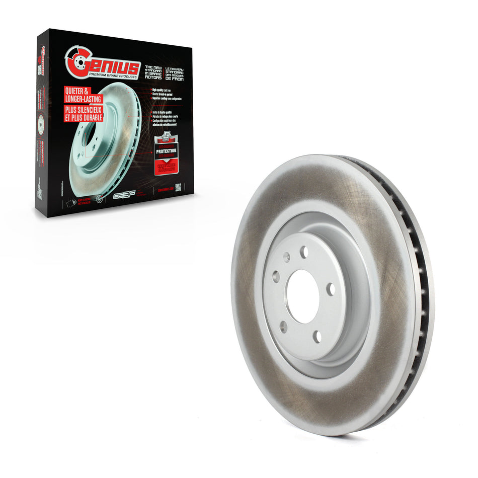 Front Coated Disc Brake Rotor (1 Piece Only) GCR-980939 For Audi A6 Quattro A7 A8