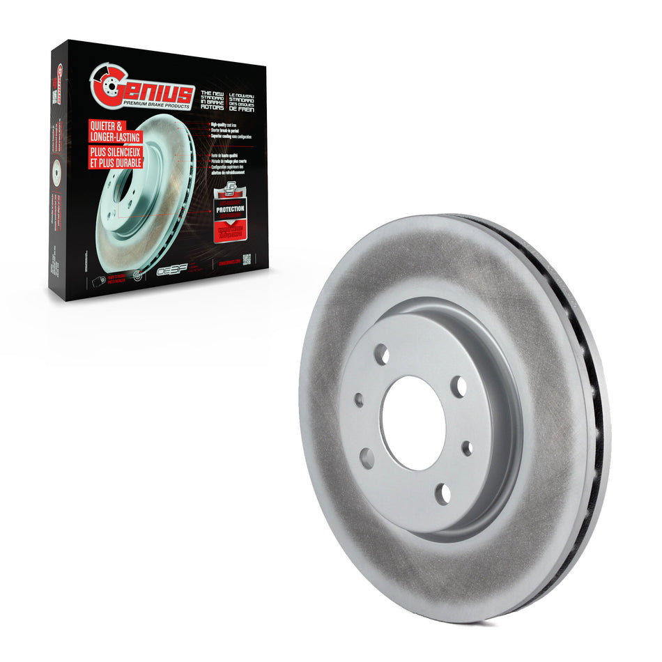 Front Coated Disc Brake Rotor (1 Piece Only) GCR-980950 For Fiat 500