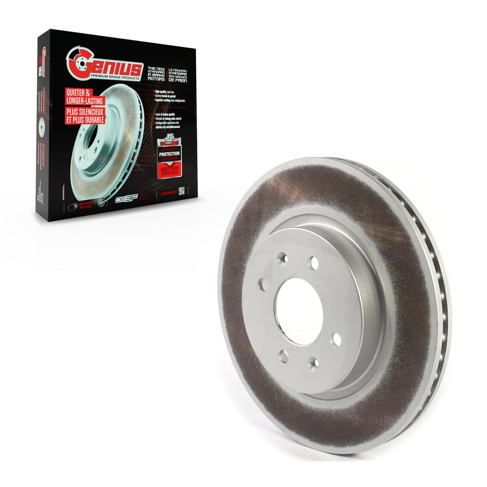 Front Coated Disc Brake Rotor (1 Piece Only) GCR-980979 For Kia Rio Hyundai Accent