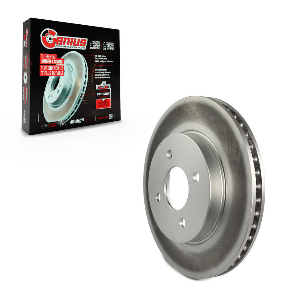 Front Coated Disc Brake Rotor (1 Piece Only) GCR-980981 For Nissan Micra Versa Note