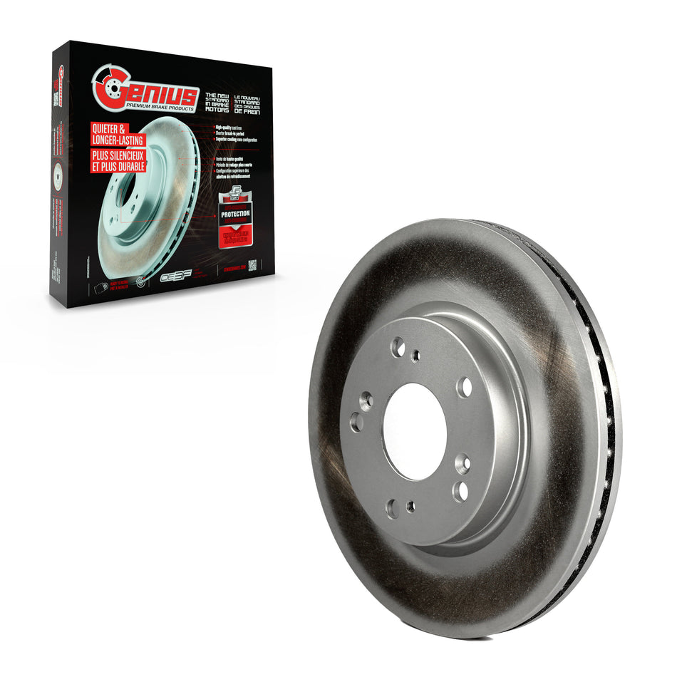 Front Coated Disc Brake Rotor (1 Piece Only) GCR-981001 For Honda Civic Acura ILX