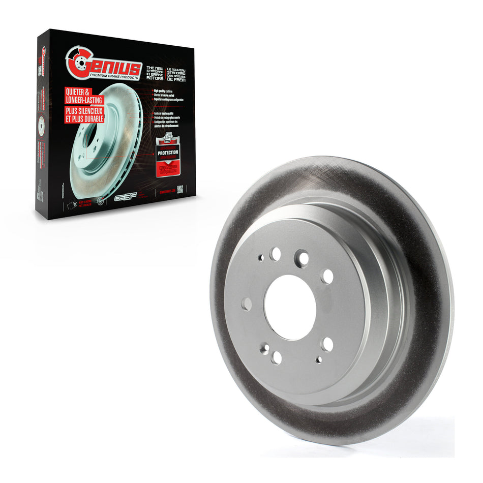 Rear Coated Disc Brake Rotor (1 Piece Only) GCR-982041 For Honda Pilot Ridgeline Passport