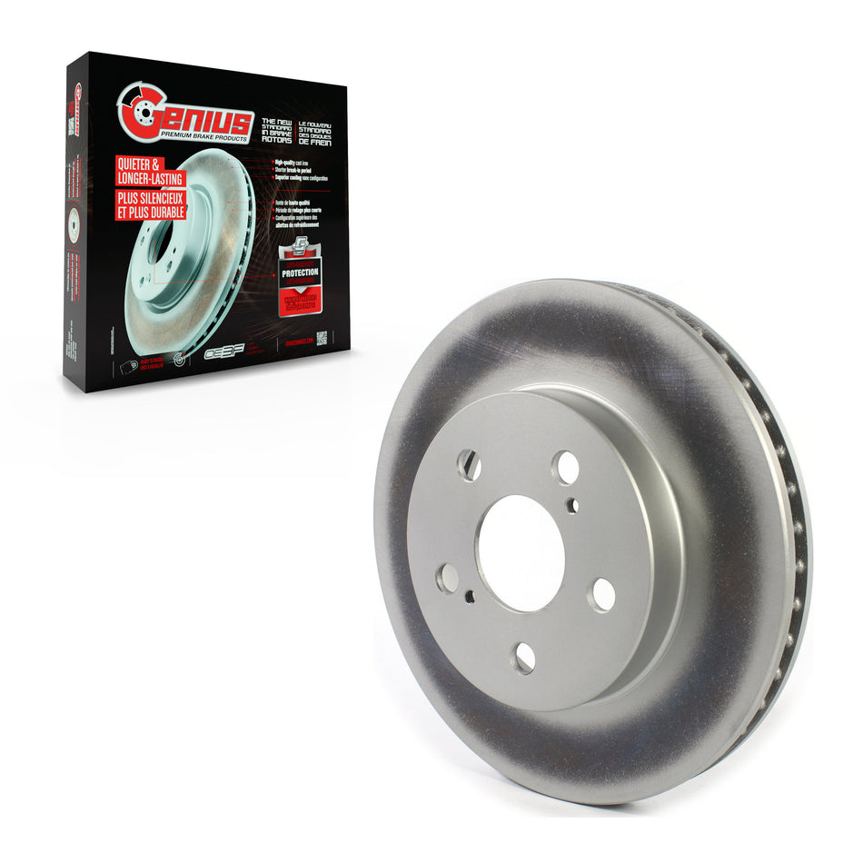 Front Coated Disc Brake Rotor (1 Piece Only) GCR-982071 For Toyota Corolla Prius Prime AWD-e
