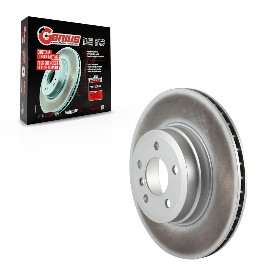Rear Coated Disc Brake Rotor (1 Piece Only) GCR-G8099 For BMW X5 X6
