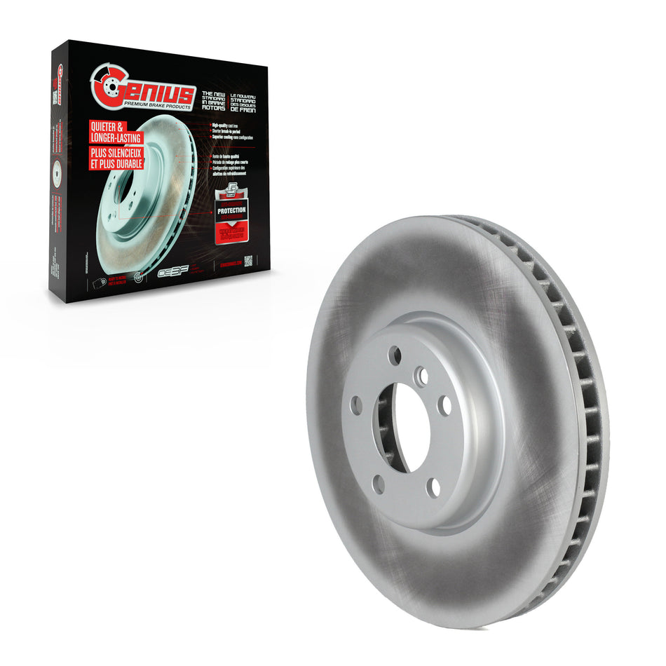 Front Right Coated Disc Brake Rotor (1 Piece Only) GCR-G8203 For BMW 550i xDrive 650i Gran Coupe GT