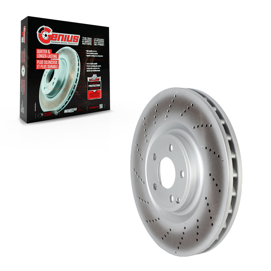 Front Coated Disc Brake Rotor (1 Piece Only) GCR-G8253OE For 2012-2018 Mercedes-Benz CLS550