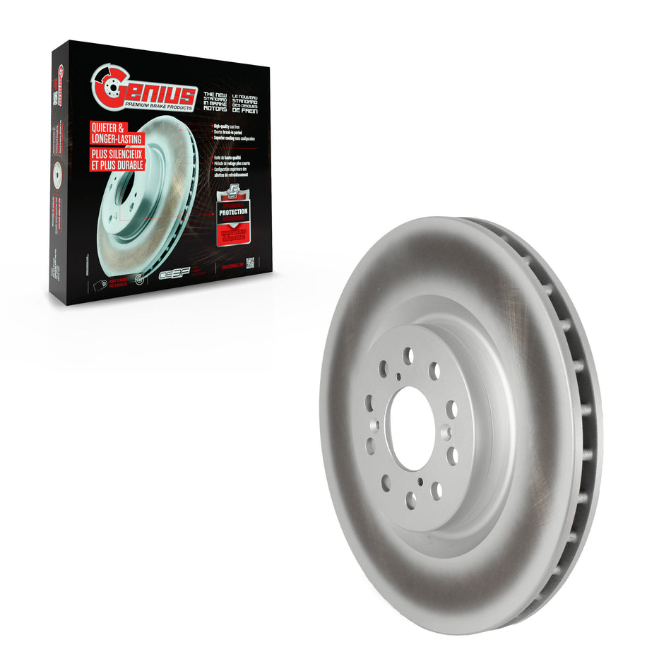 Front Coated Disc Brake Rotor (1 Piece Only) GCR-G8323 For 2017-2020 Honda Civic Type R