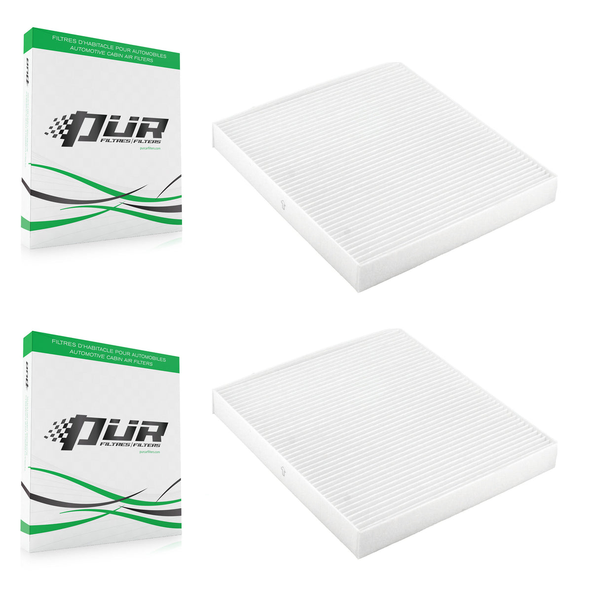 Cabin Air Filter (2 Pack) For Dodge Ram 1500 Journey Jeep Patriot Chrysler Compass 200 K54-100002