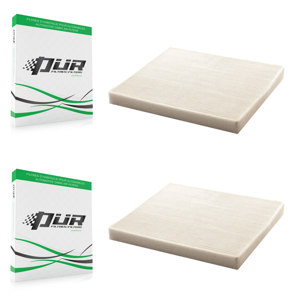 Cabin Air Filter (2 Pack) For Volvo XC90 XC70 S60 V70 S80 GMC Yukon XL 1500 C70 2500 K54-100012