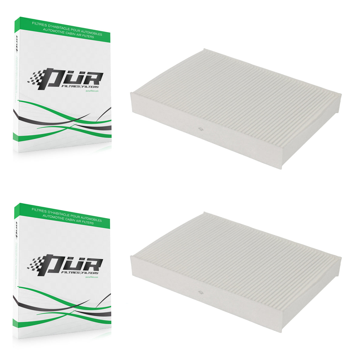 Cabin Air Filter (2 Pack) For Volvo Land Rover XC60 Range Evoque S60 XC70 Discovery Sport K54-100013