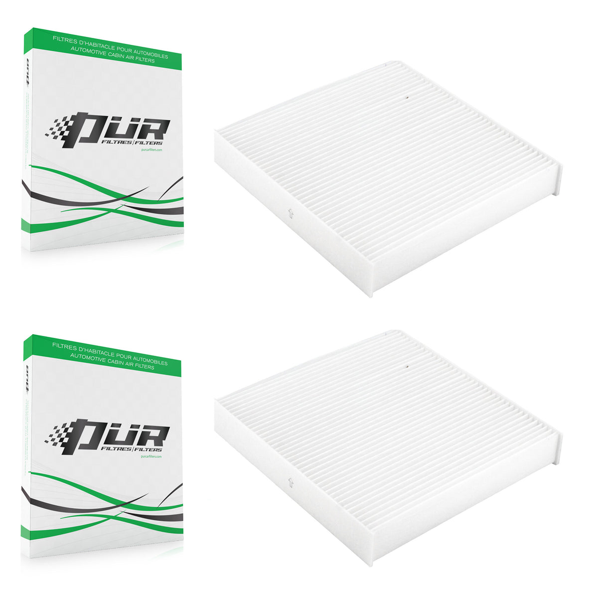 Cabin Air Filter (2 Pack) For Fiat 500 K54-100015