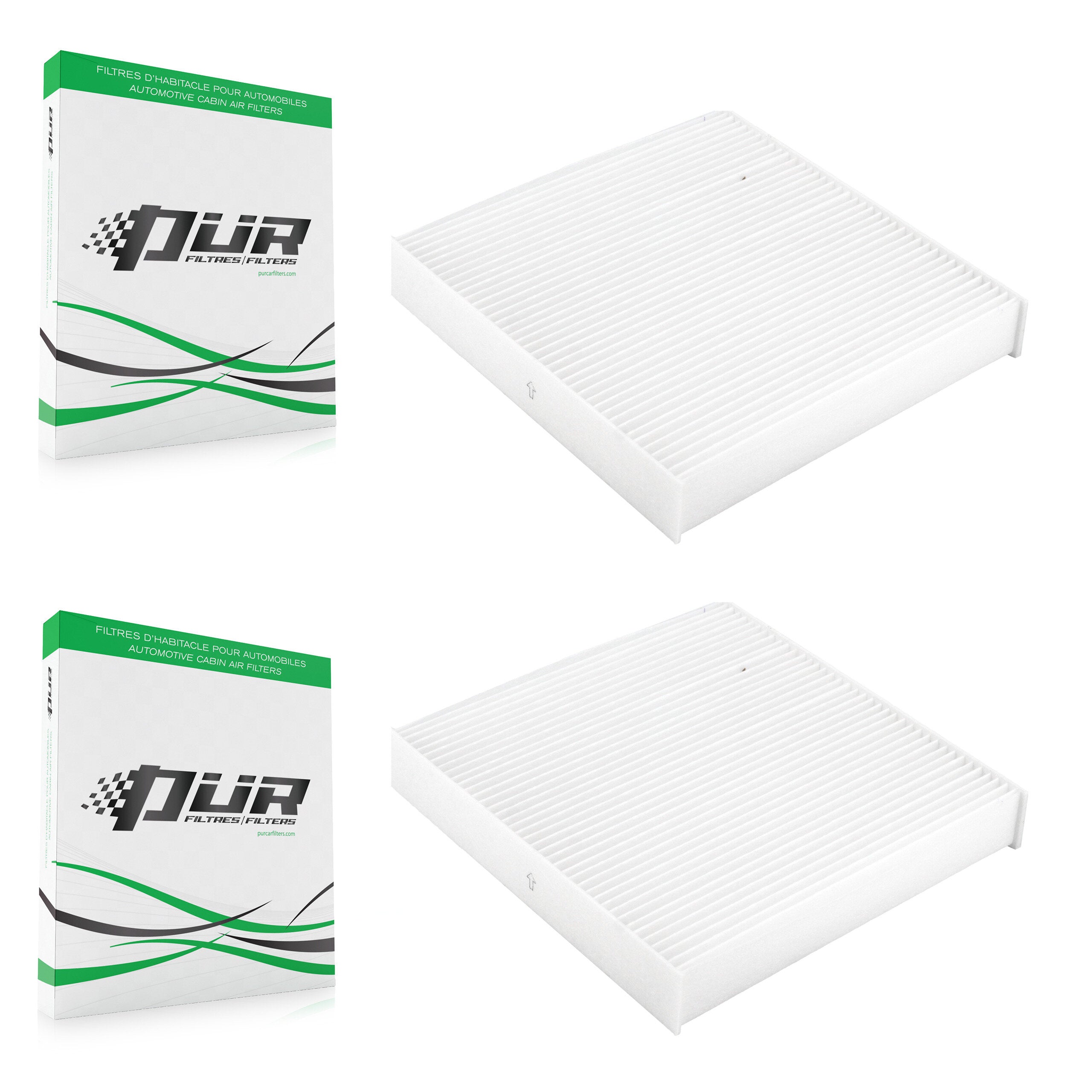 Cabin Air Filter (2 Pack) For Fiat 500 K54-100015