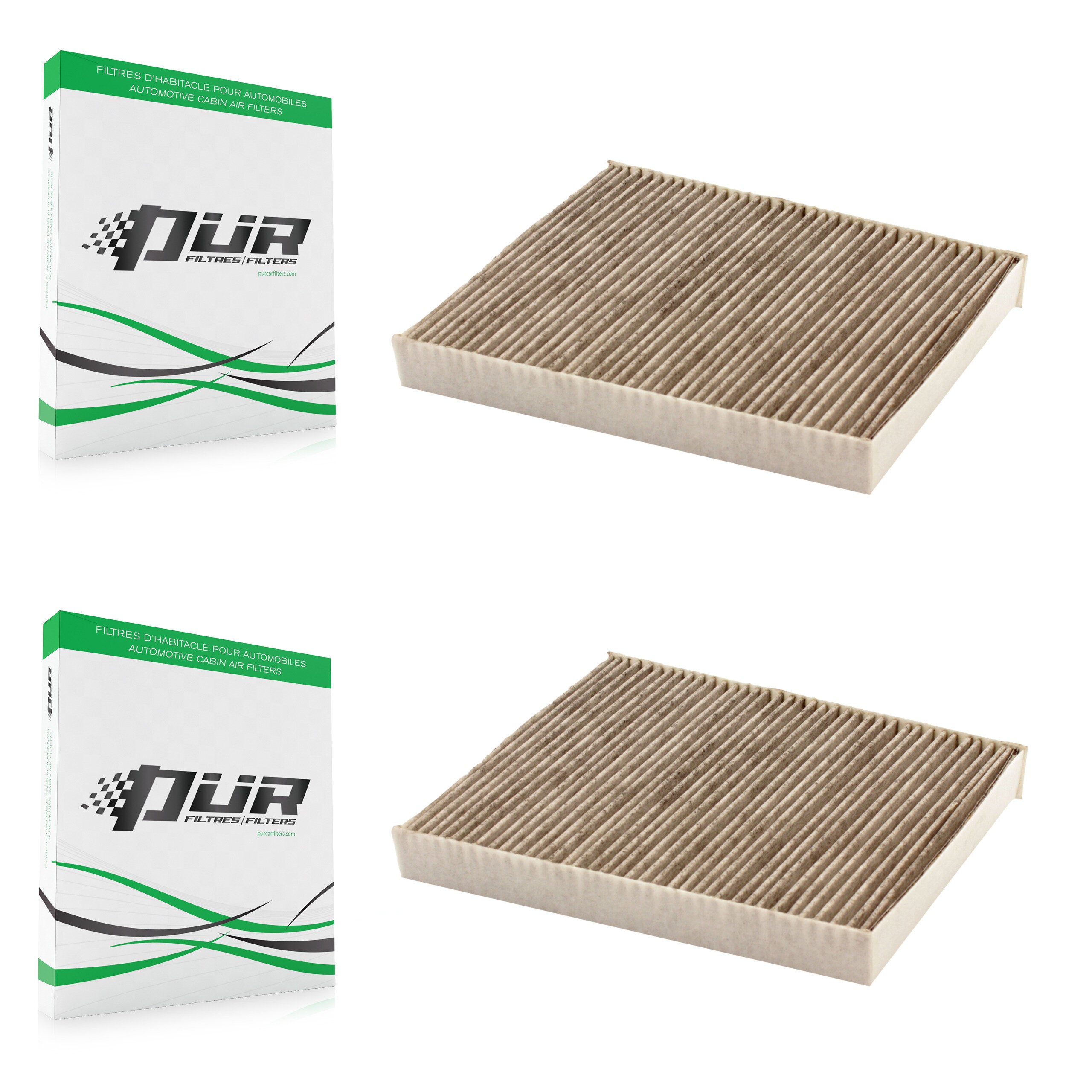 Cabin Air Filter (2 Pack) For Chevrolet GMC Silverado 1500 Sierra Equinox Cadillac Buick K54-100023