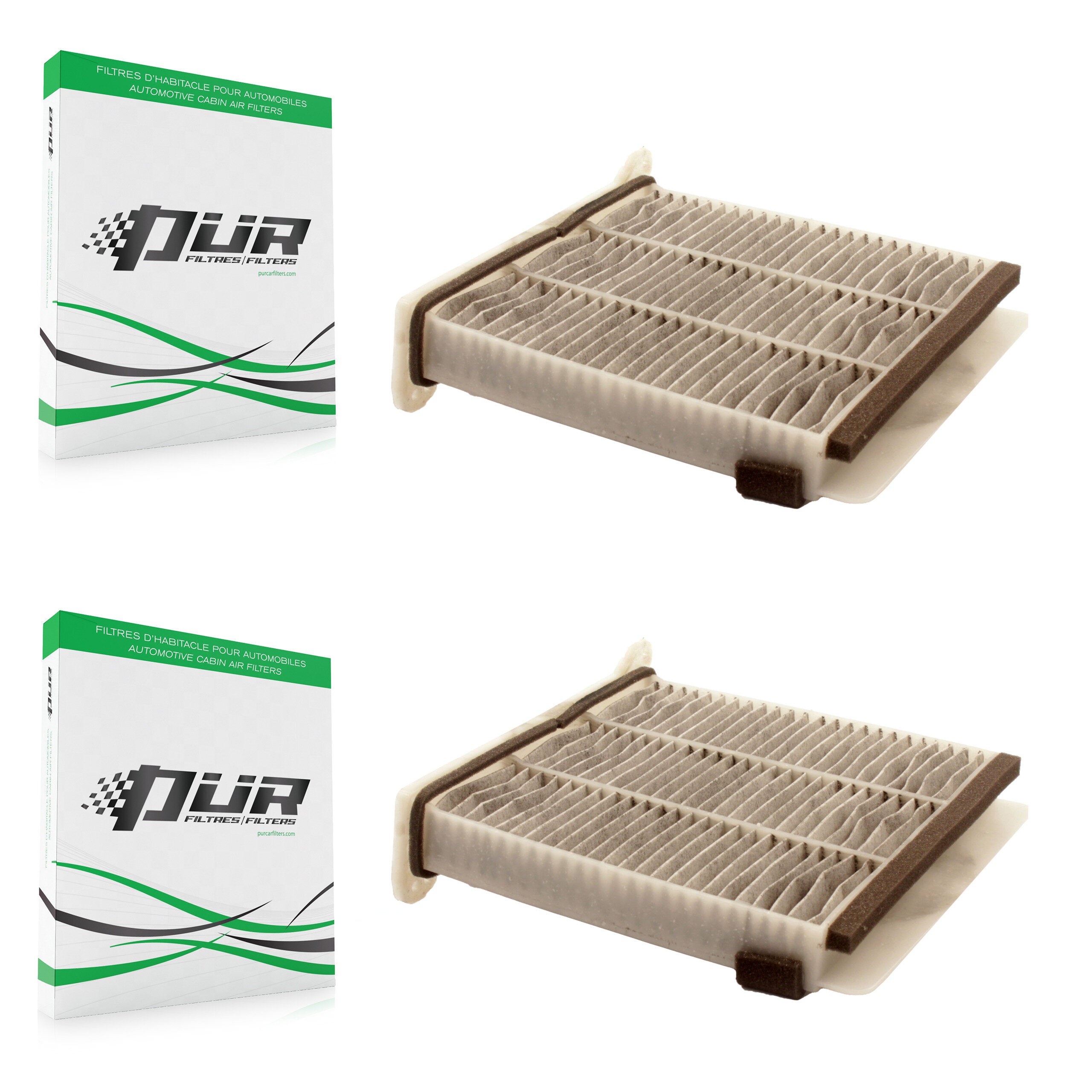 Cabin Air Filter (2 Pack) For Mitsubishi Lancer Outlander K54-100025