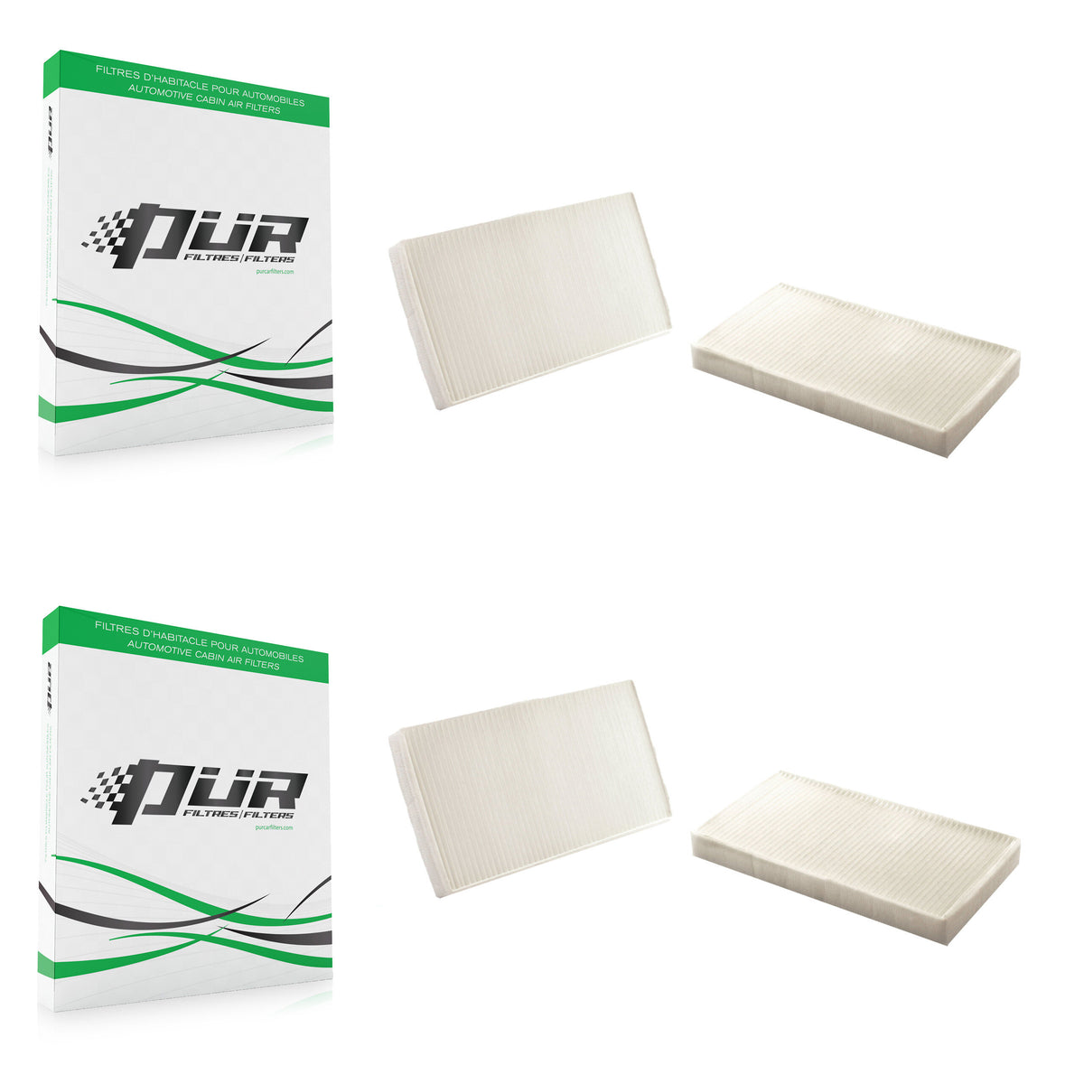 Cabin Air Filter (2 Pack) For Chevrolet GMC Silverado 1500 Sierra 2500 HD 3500 Tahoe XL K54-100035