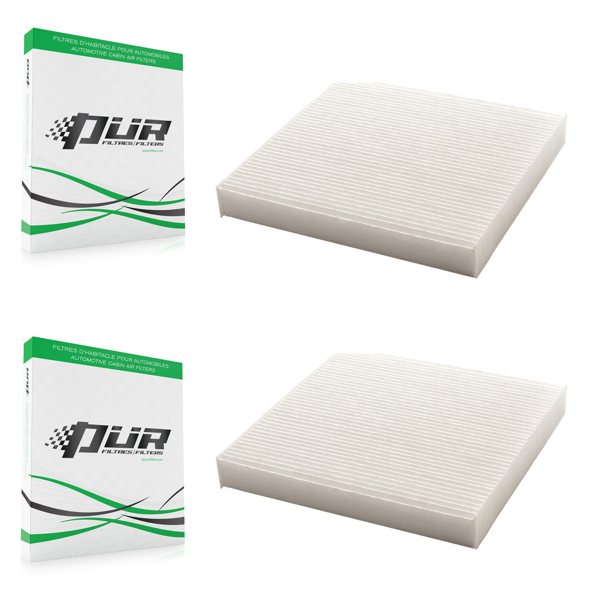 Cabin Air Filter (2 Pack) For Honda Civic CR-V HR-V Fit Acura Odyssey RDX MDX Pilot TLX K54-100042