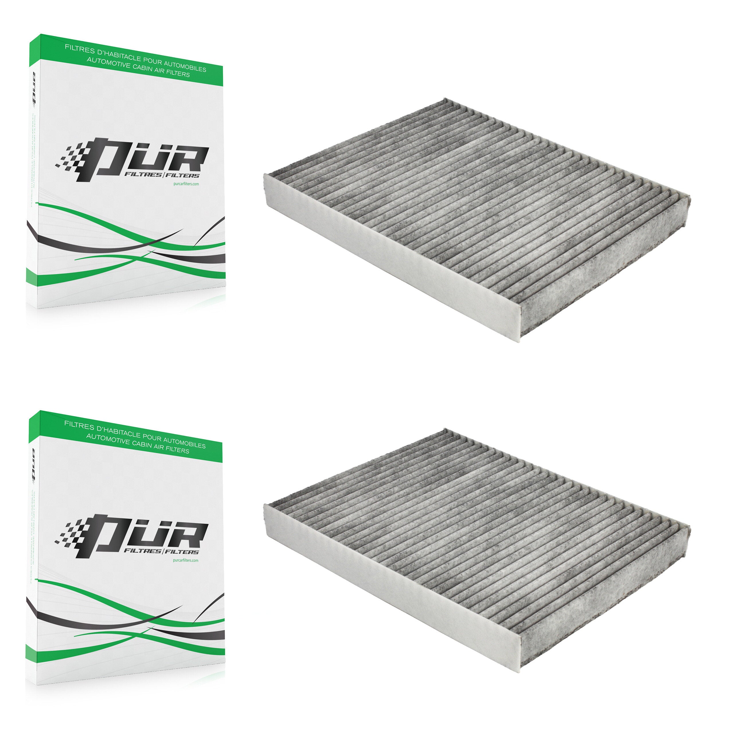 Cabin Air Filter (2 Pack) For Porsche Cayenne Volkswagen Touareg Audi Q7 K54-100043